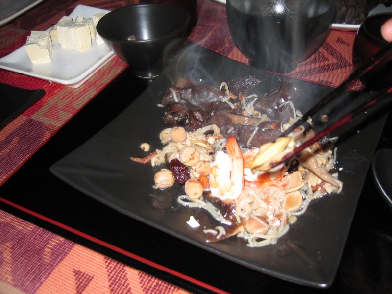 la fondue asiatique aux fruits de mer, cest beau et cest bon !