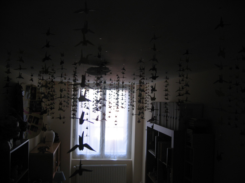 1000 grues du Japon, 1000 origami cranes