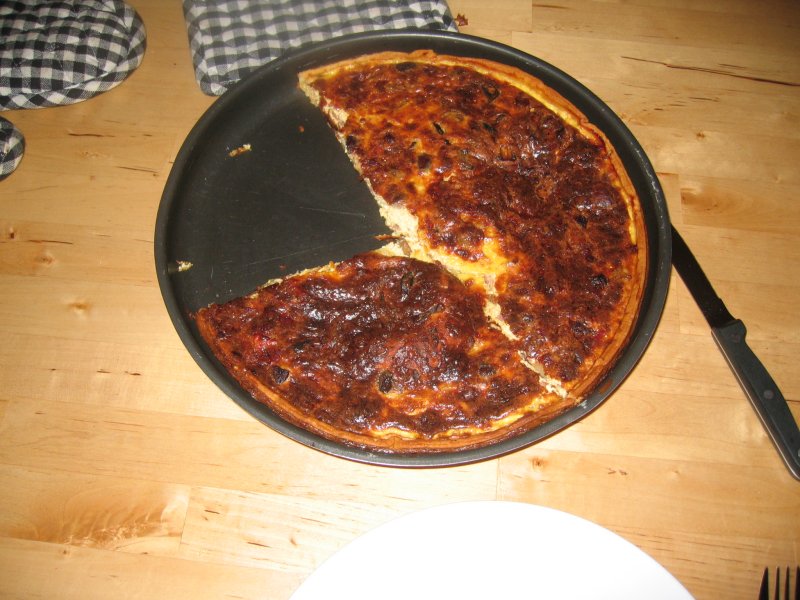 la quiche est prête