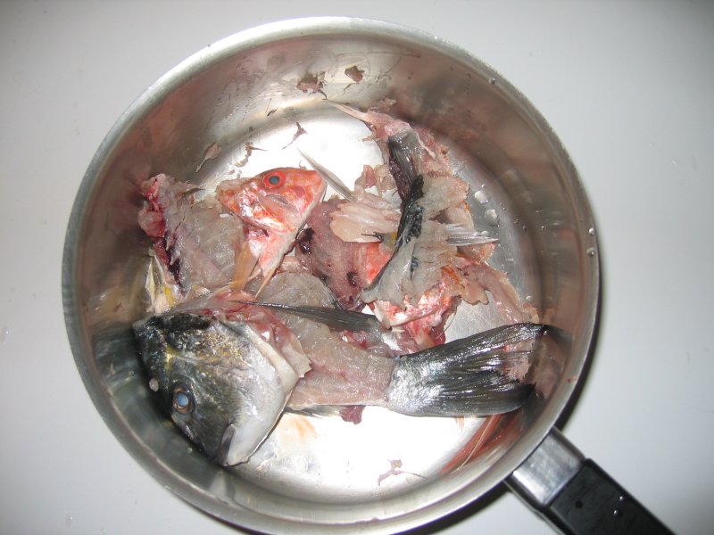 préparation pour le fumet de poisson