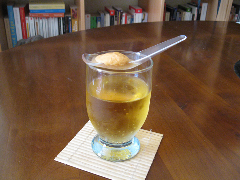 Sphère de chorizo au cidre