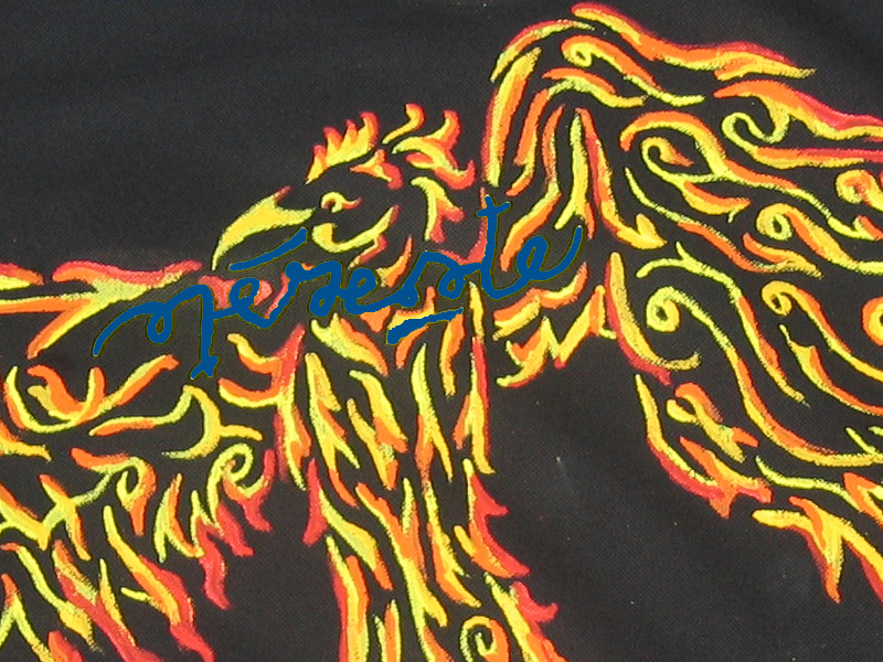 T-shirt Phénix tribal signature ambigramme
